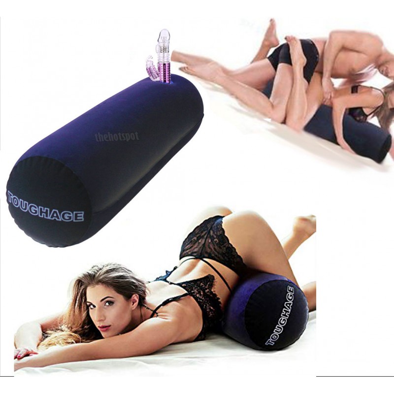 Sex Cushion Cylinder Pillow Optional Vibrator